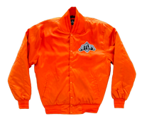 JET LIFE "DIAMOND" SATIN JACKET [ORANGE]