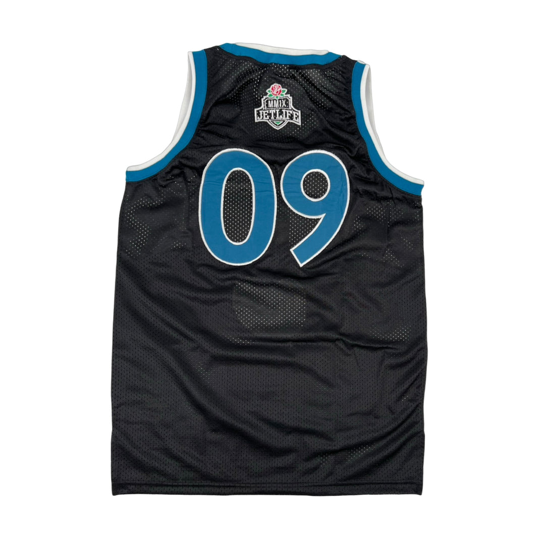 JET LIFE "2nd ROUND" BASKETBALL JERSEY (BLACK/BLUE)