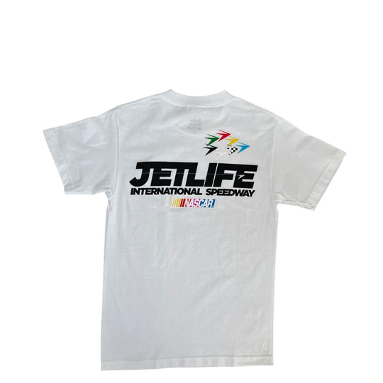 JET LIFE X NASCAR "SPEEDWAY" S/S [WHITE]