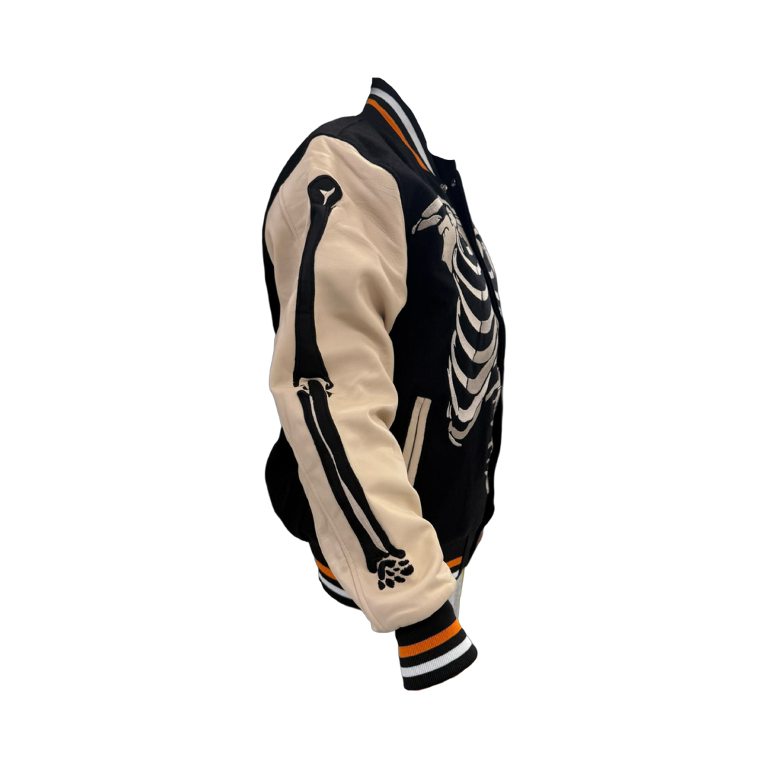 JET LIFE "SKELETON" VARSITY JACKET