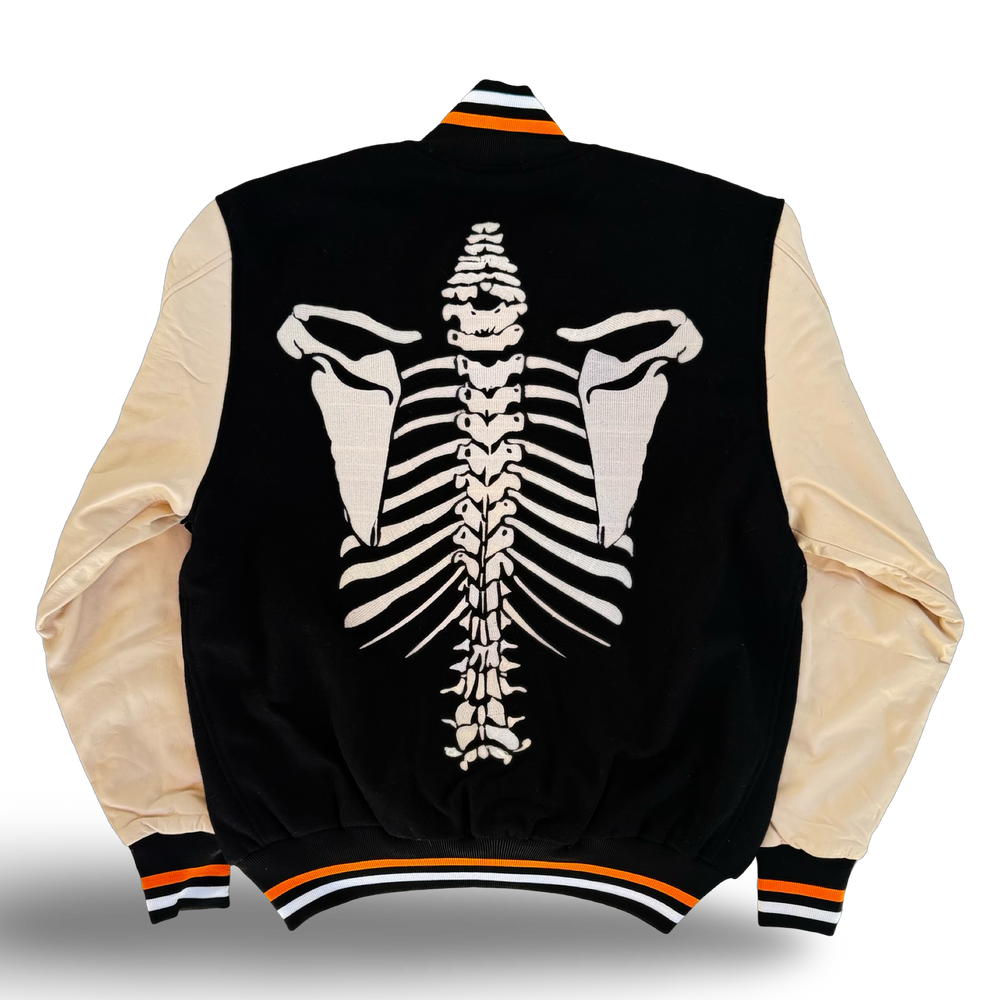 JET LIFE "SKELETON" VARSITY JACKET