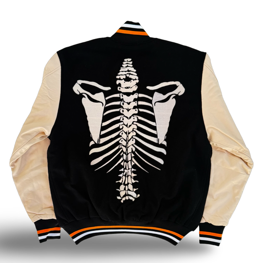 JET LIFE "SKELETON" VARSITY JACKET