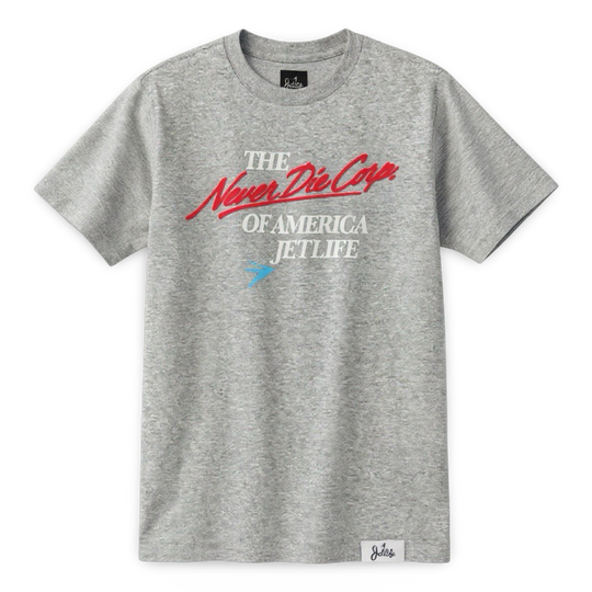 JET LIFE "HEARTBEAT" TEE [HEATHER]