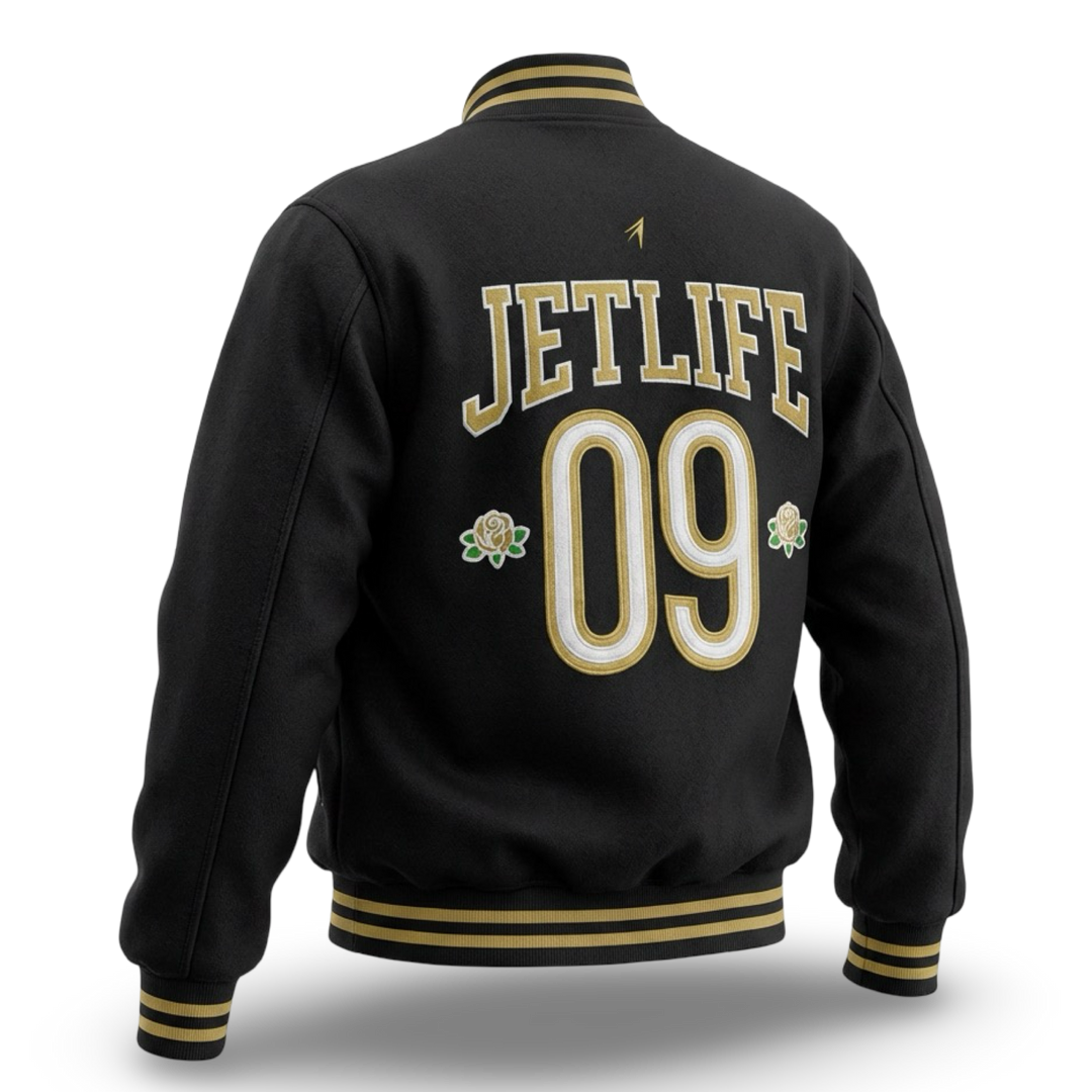 JET LIFE "LIFER" WOOL JACKET [BLACK]