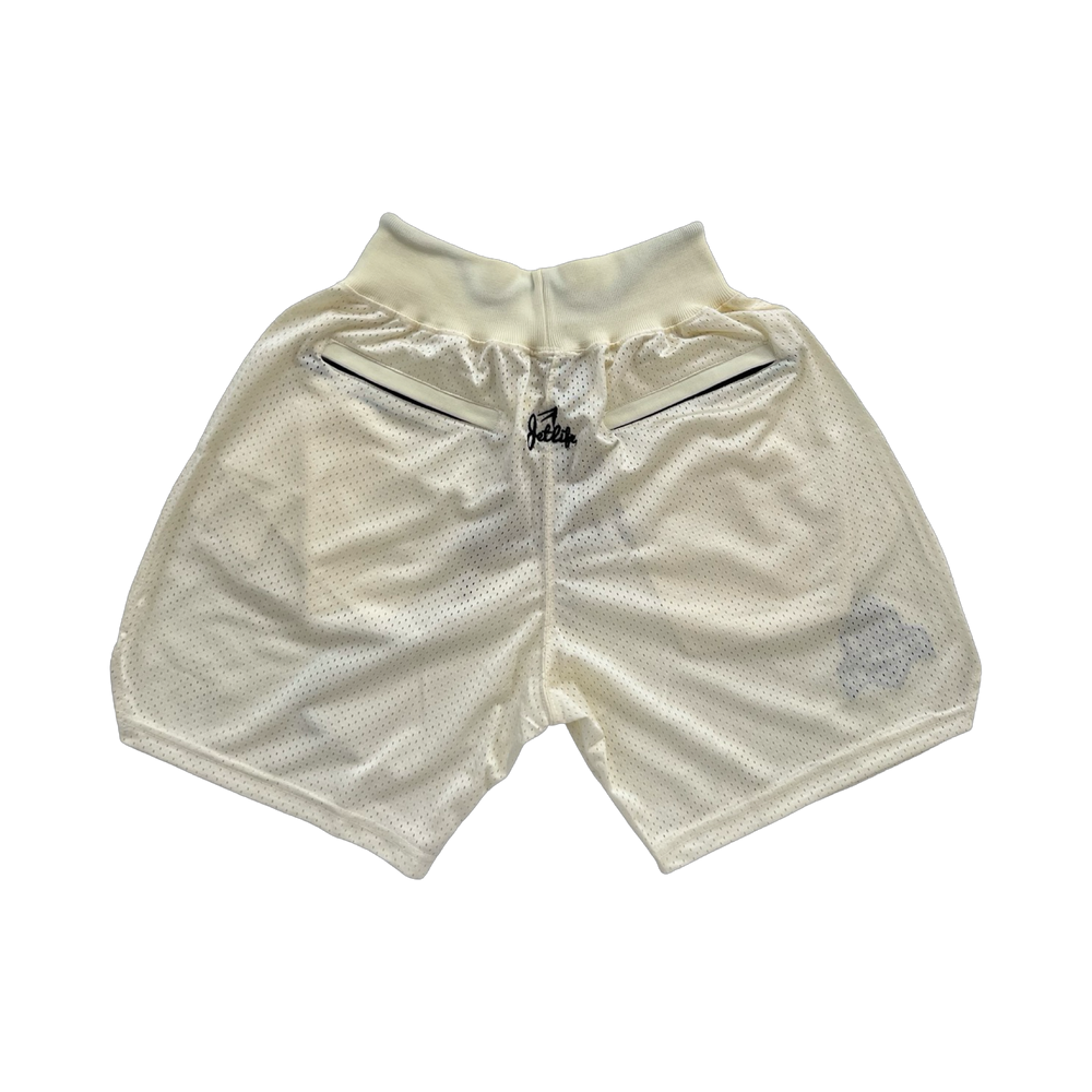 Jet Life "TWINJETTZZ" BASKETBALL SHORTS [CREAM]