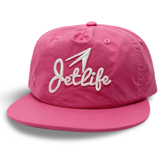 JET LIFE “PRIMARY STUNTERS” NYLON SNAPBACK [SOFT PINK]