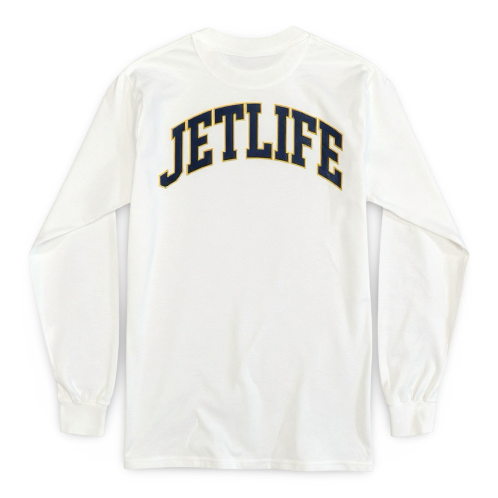 Jet Life "PEP RALLY" L/S [WHITE]