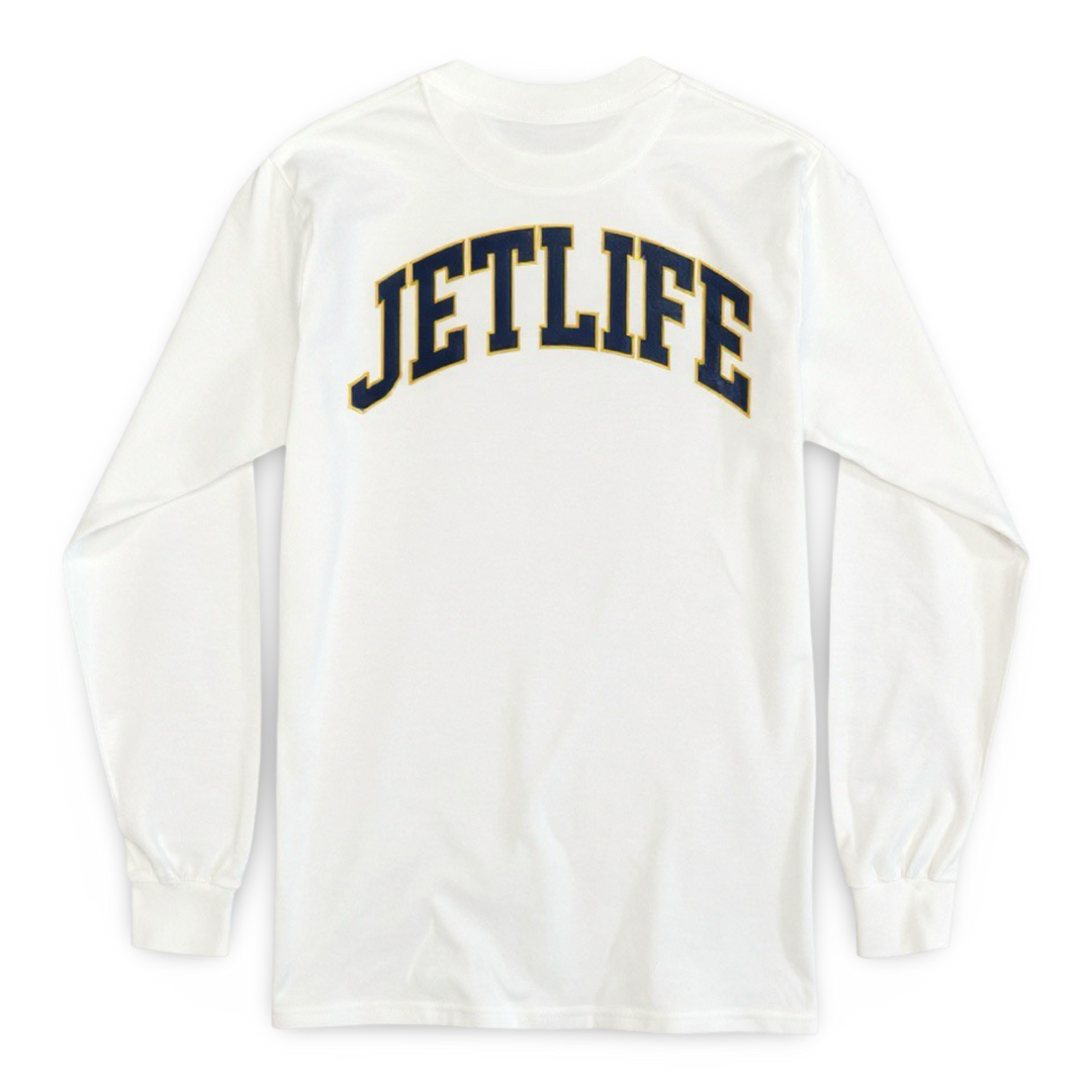 Jet Life "PEP RALLY" L/S [WHITE]