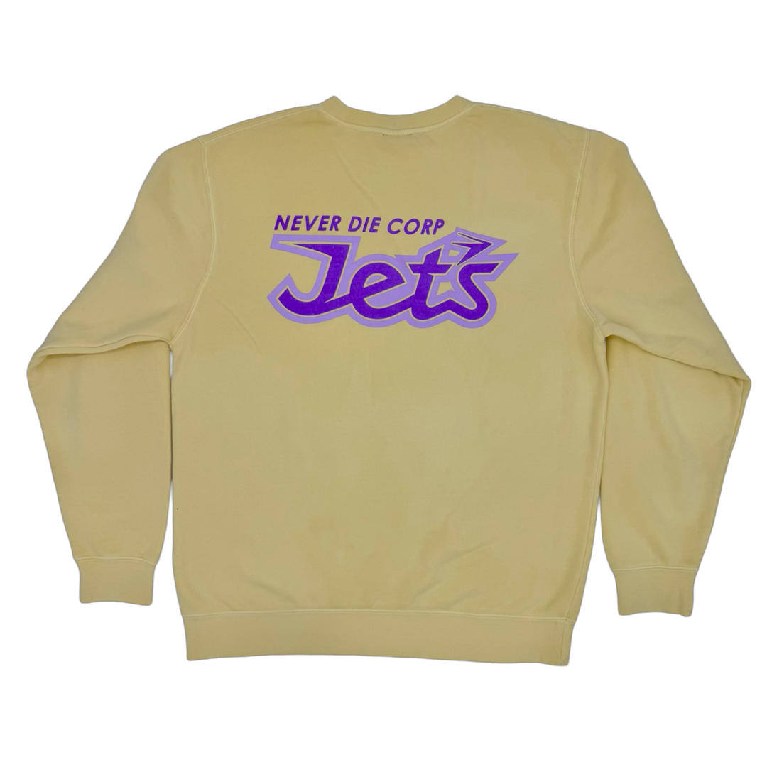 JET LIFE "NEVER DIE" SWEATER [YELLOW]