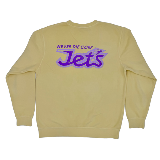 JET LIFE "NEVER DIE" SWEATER [YELLOW]