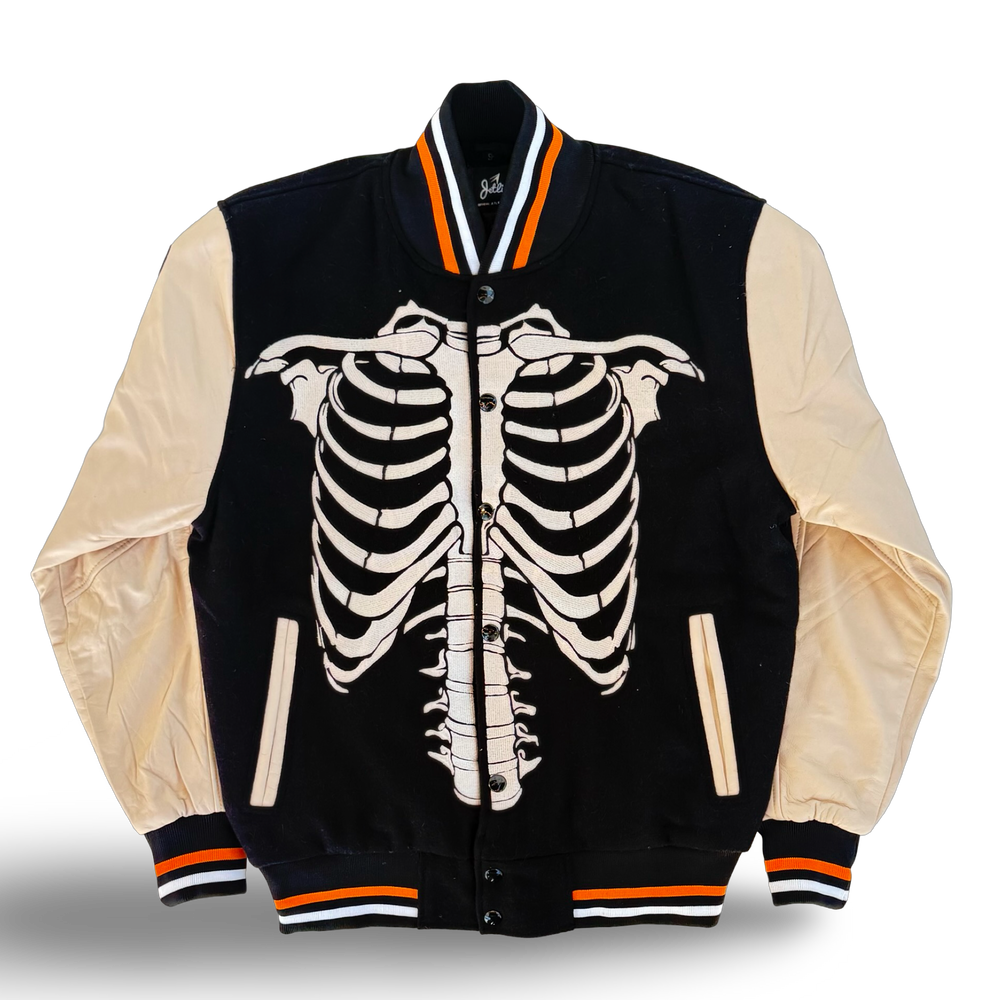 JET LIFE "SKELETON" VARSITY JACKET