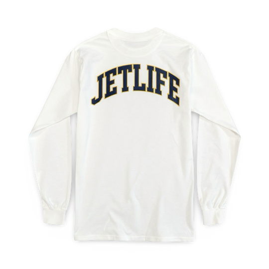 Jet Life "PEP RALLY" L/S [WHITE]