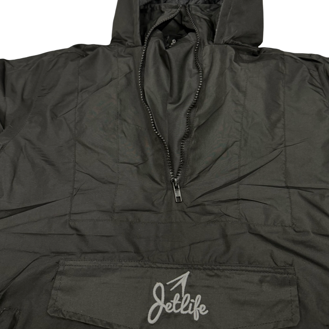 Jet Life Pullover Jacket {BLACK}