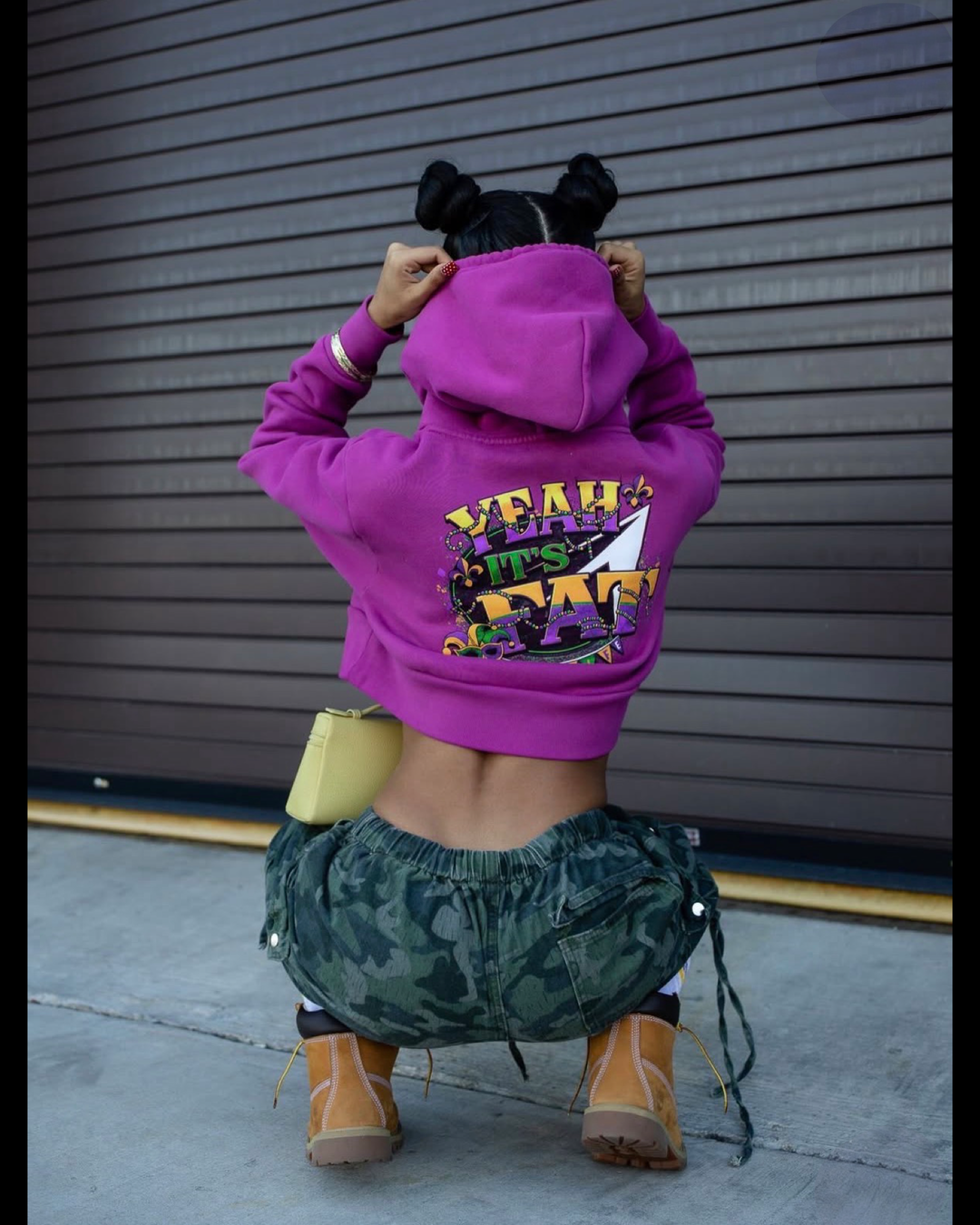 Jet Life "Yeah its Fat" Crop Hoodie