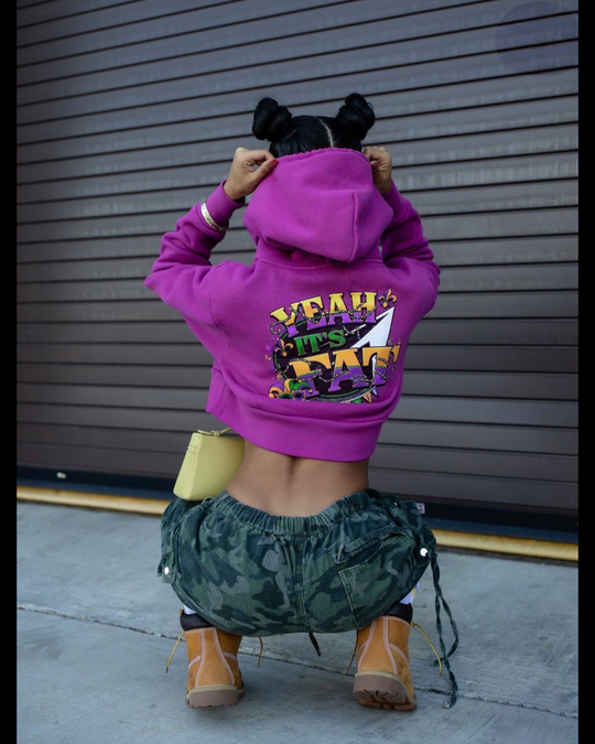 Jet Life "Yeah its Fat" Crop Hoodie
