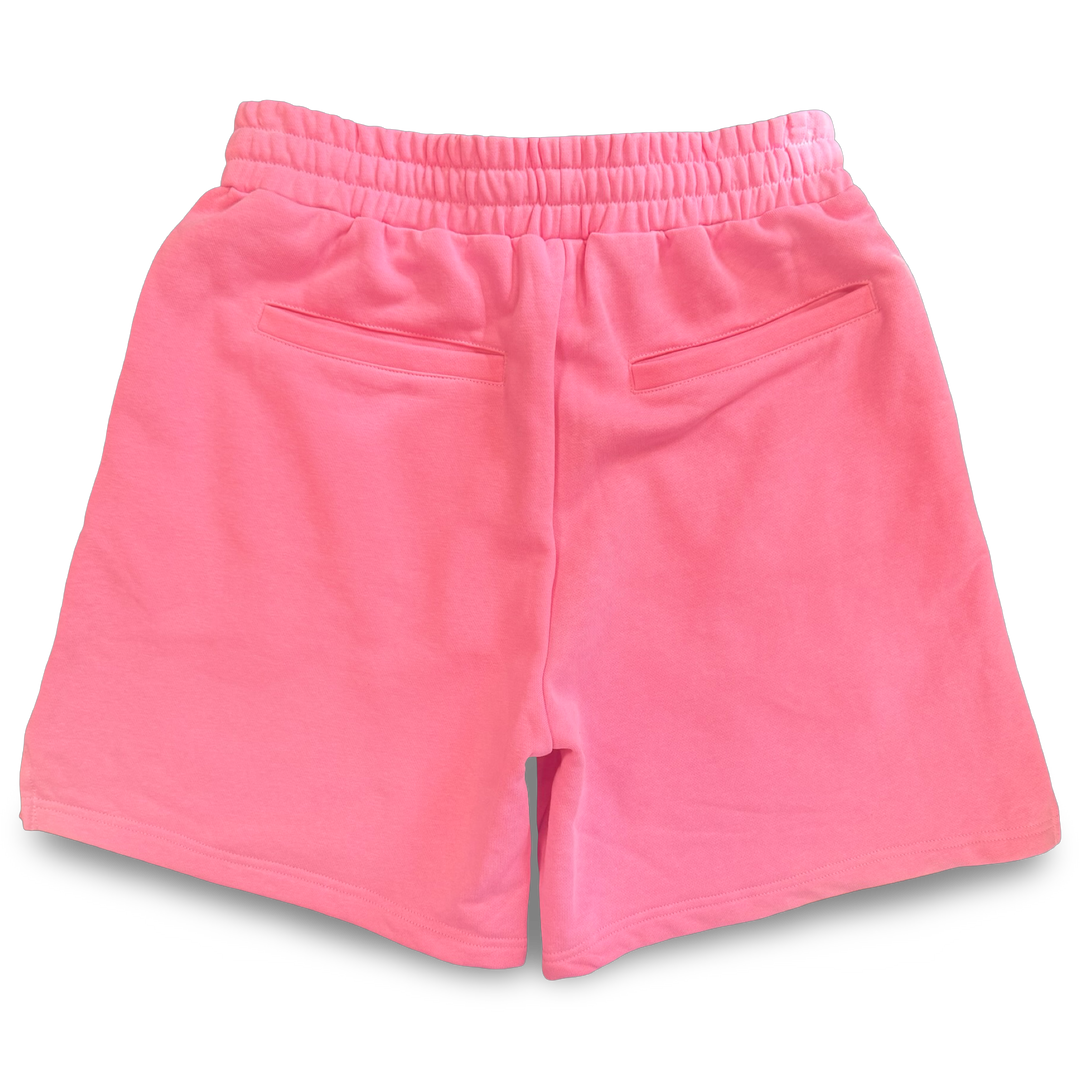 JET LIFE "NEVER DIE CORP" FLEECE SHORTS [PINK]