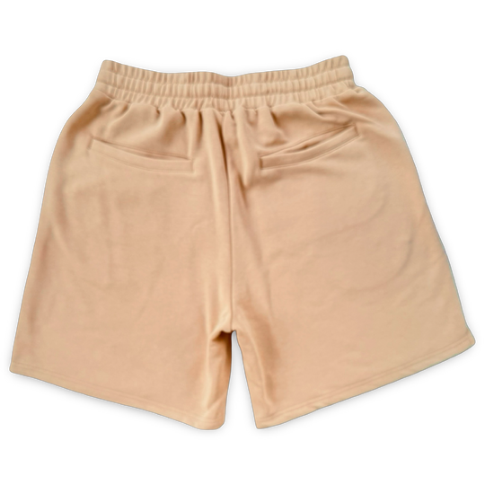 JET LIFE "NEVER DIE CORP" FLEECE SHORTS [SAND]