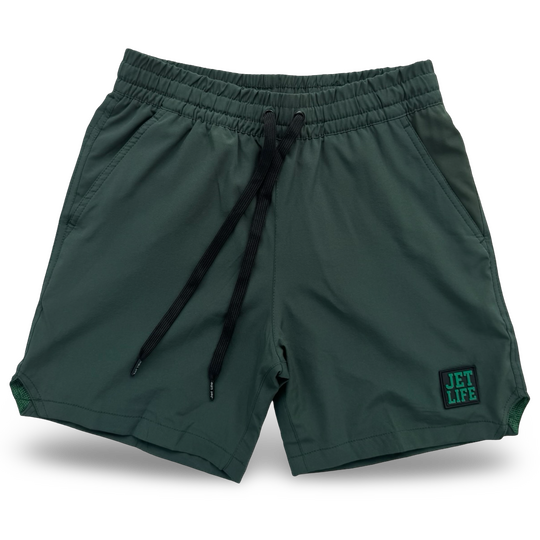 JET LIFE PERFORMANCE SPORTS SHORTS [FOREST]