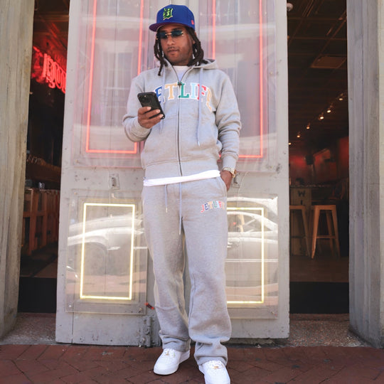 JET LIFE "WORLDS FRESHEST" ZIP UP HOODIE [HEATHER]