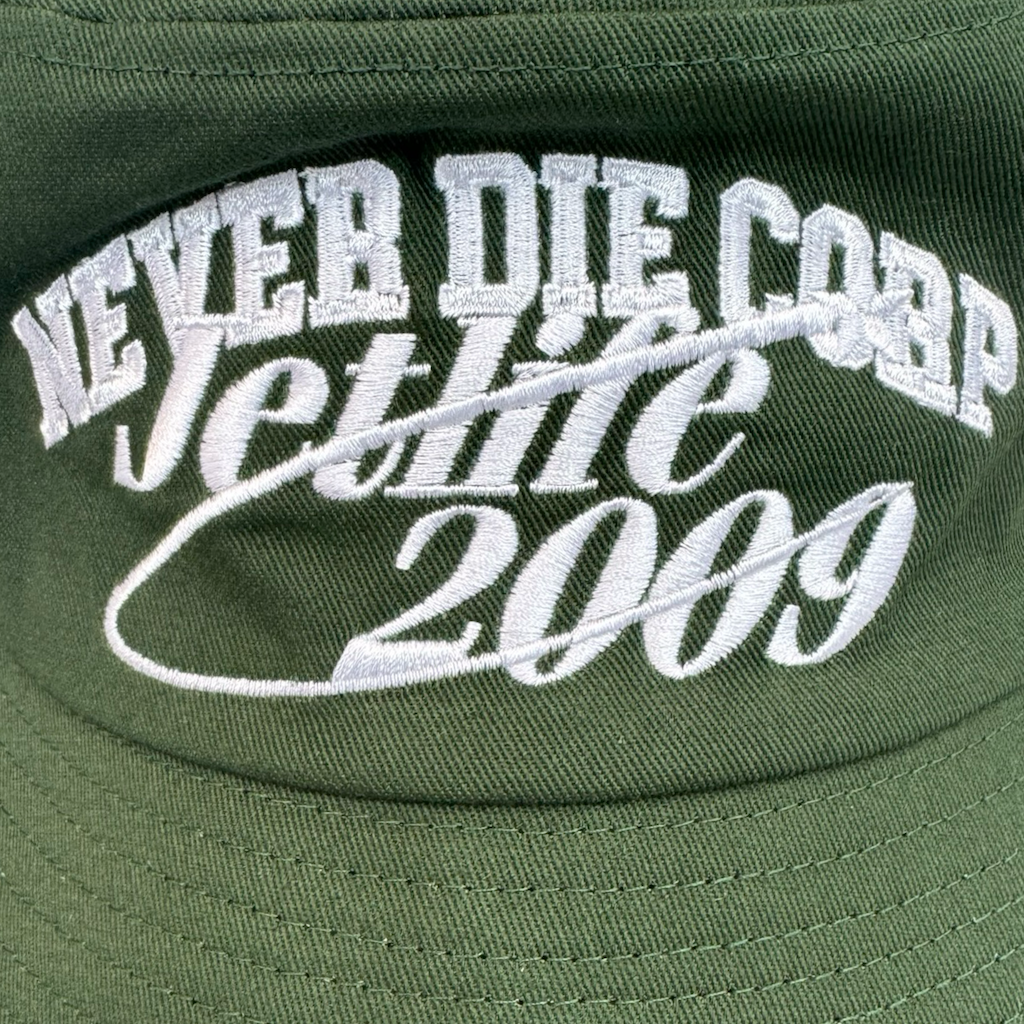 NEVER DIE CORP. BUCKET HAT [FOREST]