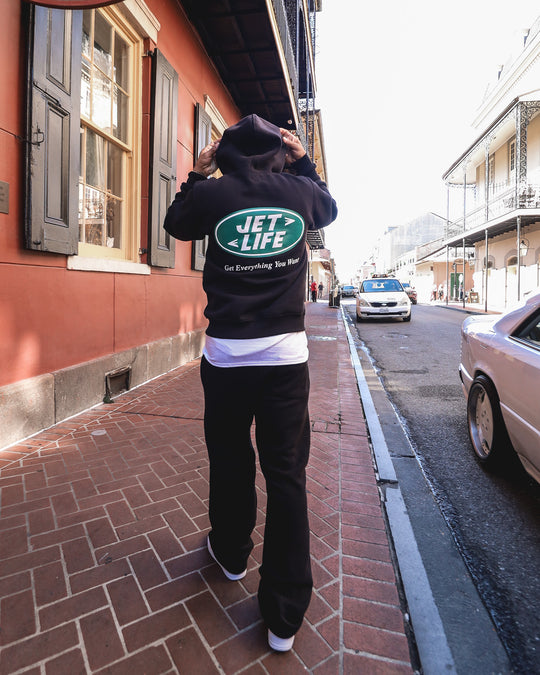 JET LIFE "KEYS TO THE ROVER" FULL ZIP HOODIE [BLACK]