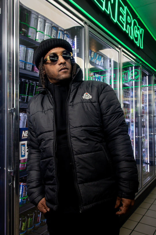 JET LIFE "PUFFER" JACKET [BLACK]