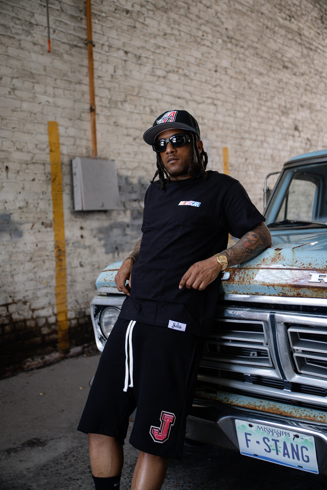 JET LIFE X NASCAR "RACING TEAM" S/S [BLACK]