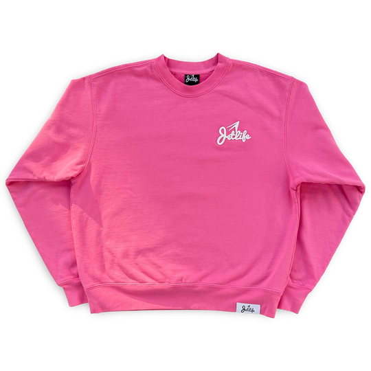JET LIFE "PRIMARY STUNTERS" CREWNECK [PINK]