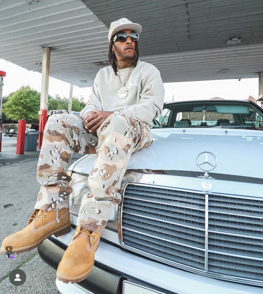 JET LIFE "PRIMARY STUNTERS" CREWNECK [DESERT SAND]