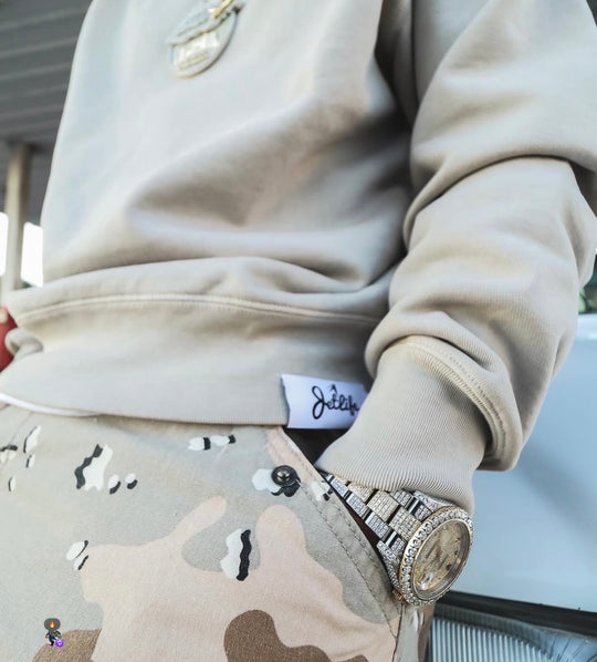 JET LIFE "PRIMARY STUNTERS" CREWNECK [DESERT SAND]