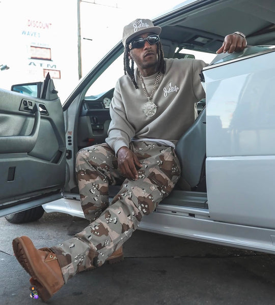 JET LIFE "PRIMARY STUNTERS" CREWNECK [DESERT SAND]