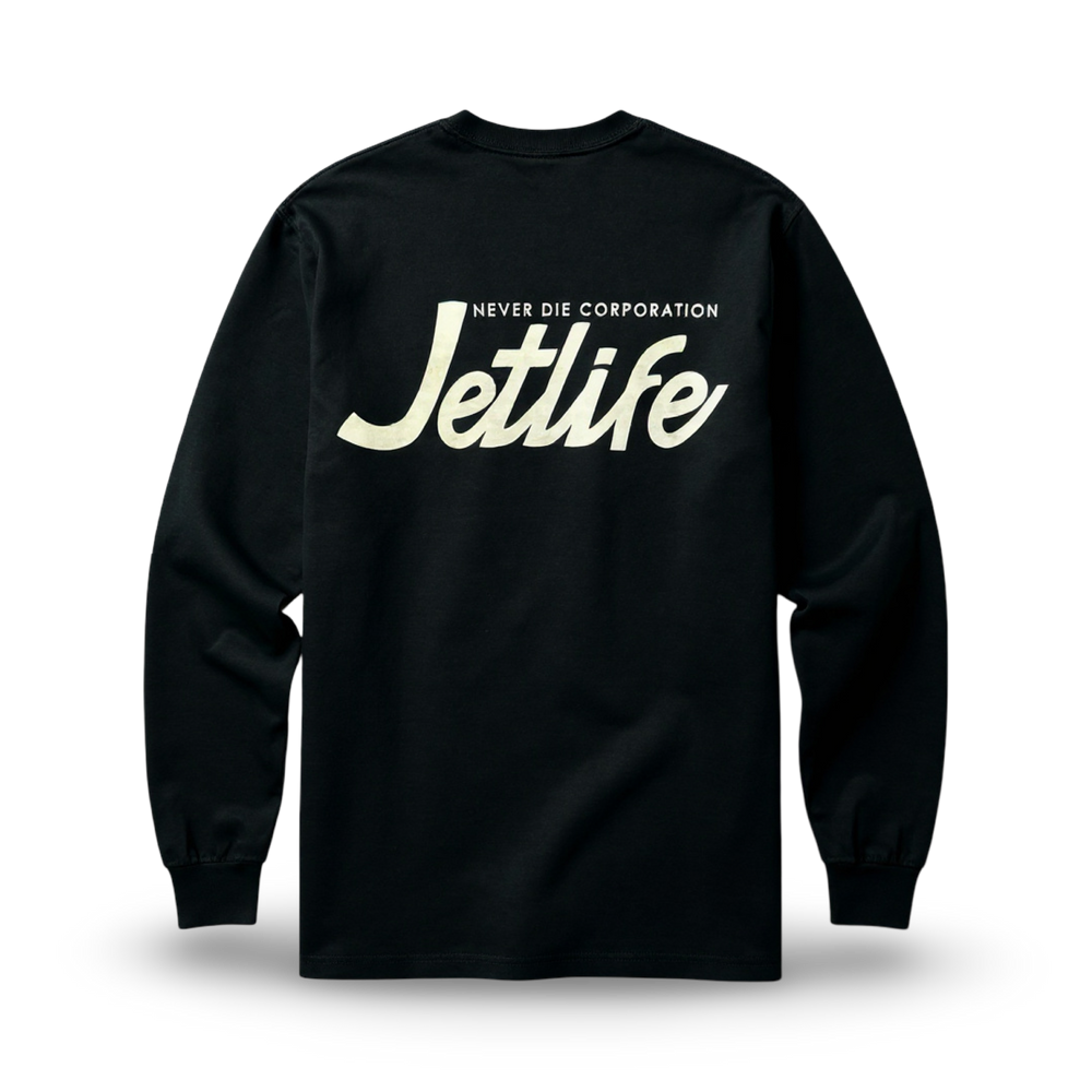 Jet Life "SCRIPT" L/S [BLACK]
