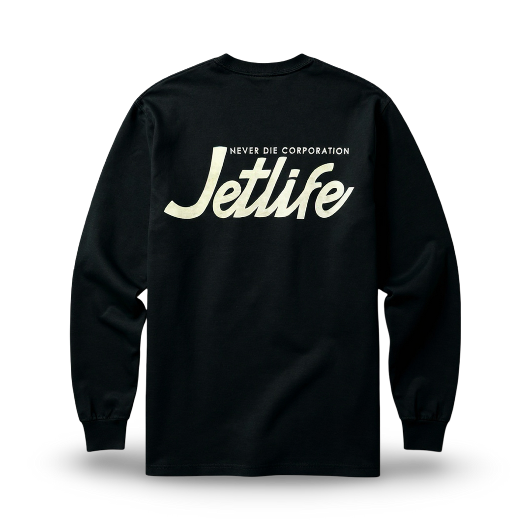 Jet Life "SCRIPT" L/S [BLACK]