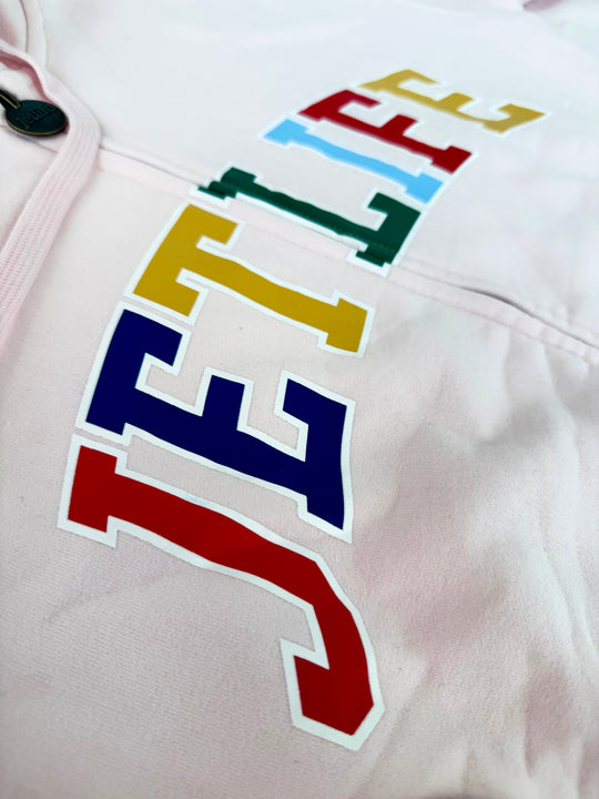 JET LIFE "WORLDS FRESHEST" ZIP UP HOODIE [SOFT PINK]