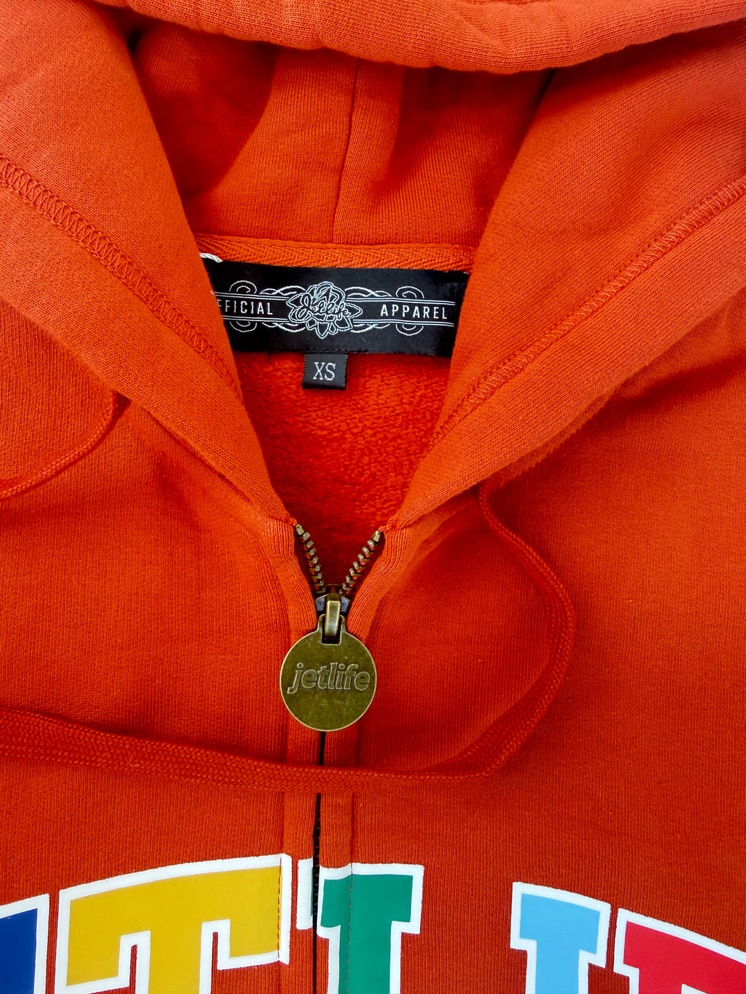 JET LIFE "WORLDS FRESHEST" ZIP UP HOODIE [RUST]