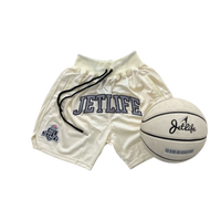 Jet Life "TWINJETTZZ" BASKETBALL SHORTS [CREAM]