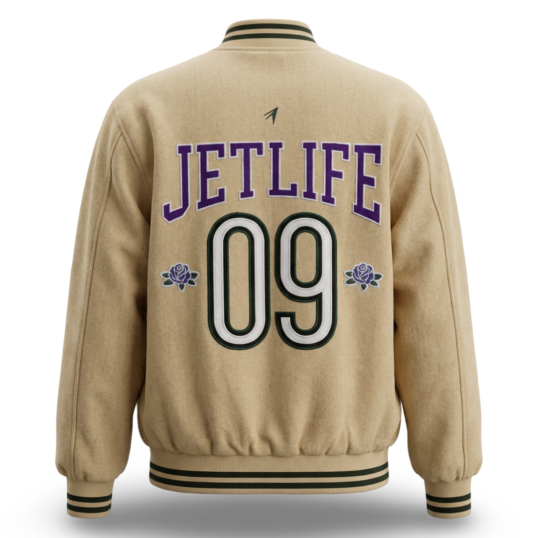 JET LIFE "LIFER" WOOL JACKET [VINTAGE TAN/PURPLE]