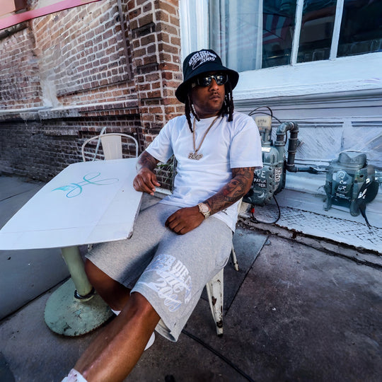 JET LIFE "NEVER DIE CORP" FLEECE SHORTS [HEATHER]
