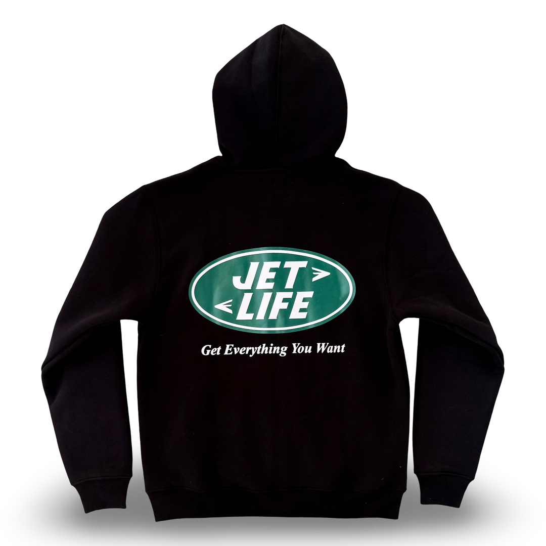 JET LIFE "KEYS TO THE ROVER" FULL ZIP HOODIE [BLACK]
