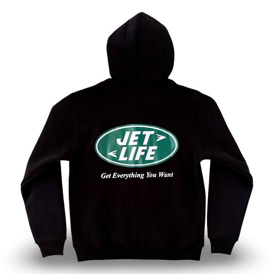 JET LIFE "KEYS TO THE ROVER" FULL ZIP HOODIE [BLACK]