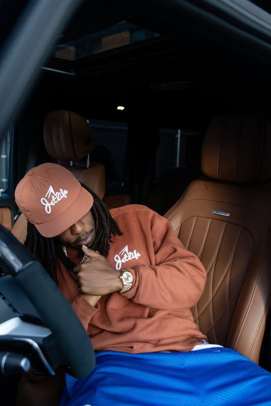 JET LIFE "PRIMARY STUNTERS" CREWNECK [BROWN]