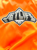 JET LIFE "DIAMOND" SATIN JACKET [ORANGE]