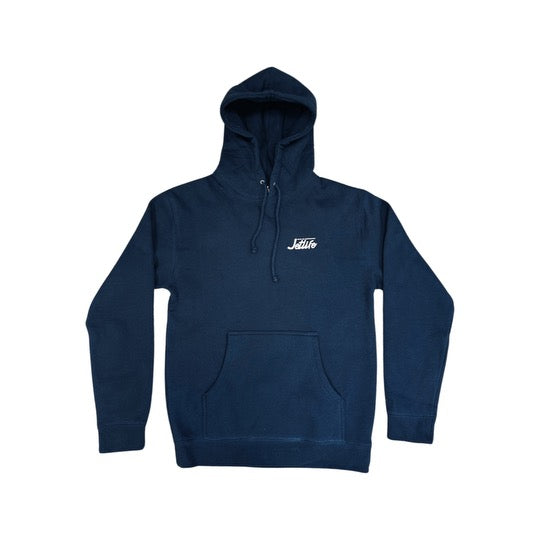 JET LIFE "SCRIPT" HOODIE [NAVY]