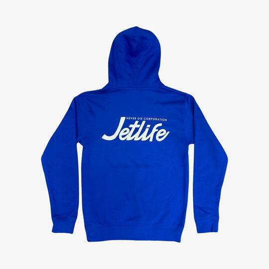 JET LIFE "SCRIPT" HOODIE [ROYAL]