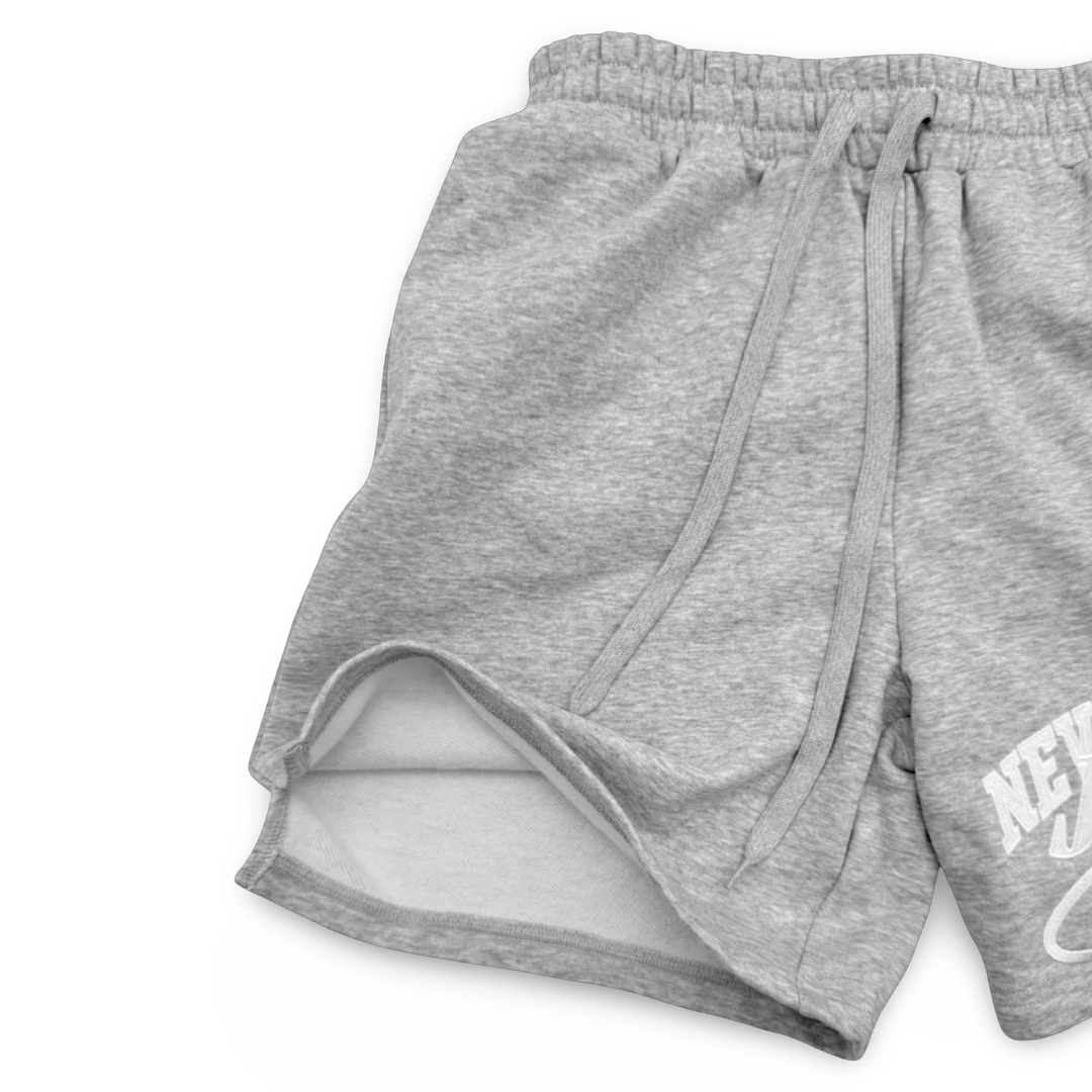 JET LIFE "NEVER DIE CORP" FLEECE SHORTS [HEATHER]