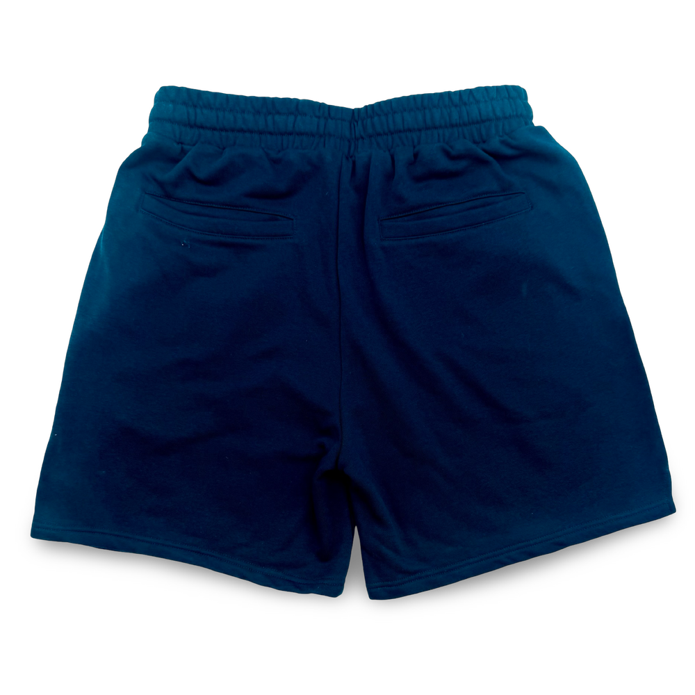 JET LIFE "NEVER DIE CORP" FLEECE SHORTS [NAVY]