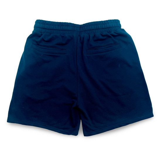 JET LIFE "NEVER DIE CORP" FLEECE SHORTS [NAVY]