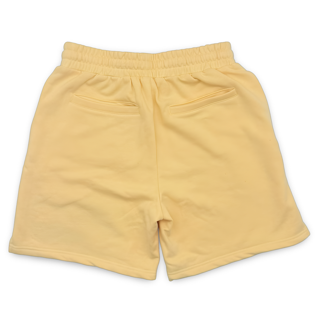 JET LIFE "NEVER DIE CORP" FLEESE SHORTS [BUTTER]