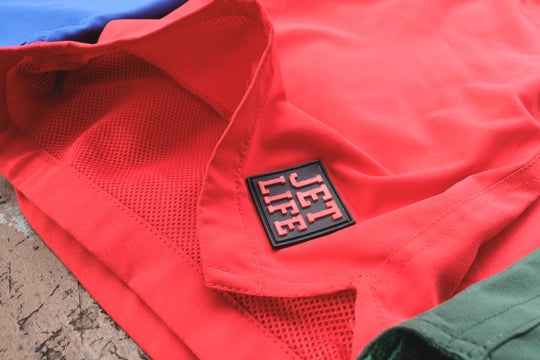 JET LIFE PERFORMANCE SPORTS SHORTS [RED]