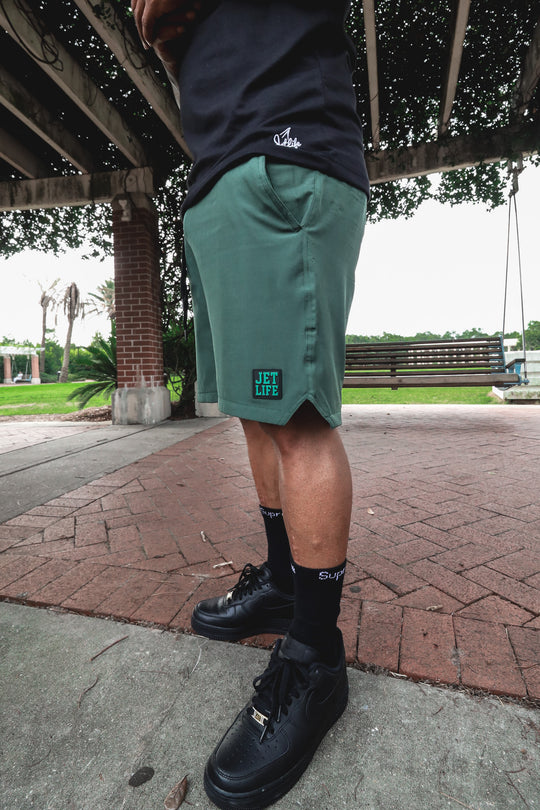JET LIFE PERFORMANCE SPORTS SHORTS [FOREST]